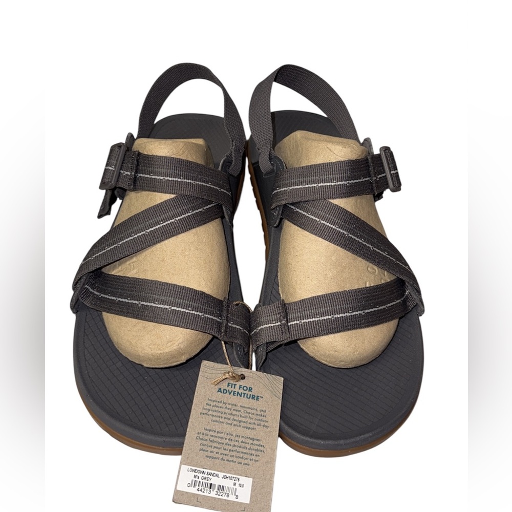 TEVA Z CLOUD MENS SANDALS LEATHER COLOR GRAY Sz 10